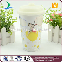 Hot Sale Wholesale Decal Ceramic Mug With Straw